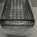 iSPECLE Freezer Organizer Bins - Fits 7 Cu.Ft Chest Freezer, 4 Pack Stackable Wire Baskets(14.7" Length), Heavy Duty Coated Deep Freezer Organizer, Rust Resistant for Frozen Food Sorting, Black