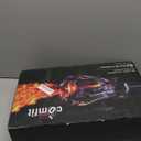 Hand Blown Colored Wine Glasses Set of 6-18oz Multi Colored Square Wine Glasses with Tall Long Stems and Flat Bottom,Crystal Colorful Wine Glass-Wedding,Birthday Gifts Gifts