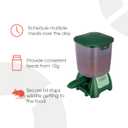 Fish Mate P7000 Automatic Pond Fish Feeder – Programmable LCD Timer, 6.5 lb Capacity, Adjustable Portions for Pellets & Sticks, Weather Resistant Outdoor Design