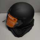 TRIANGLE Motorcycle Helmet Open Face with Visor Helmet for Adult Men Women DOT Approved (Medium, Matte Black)