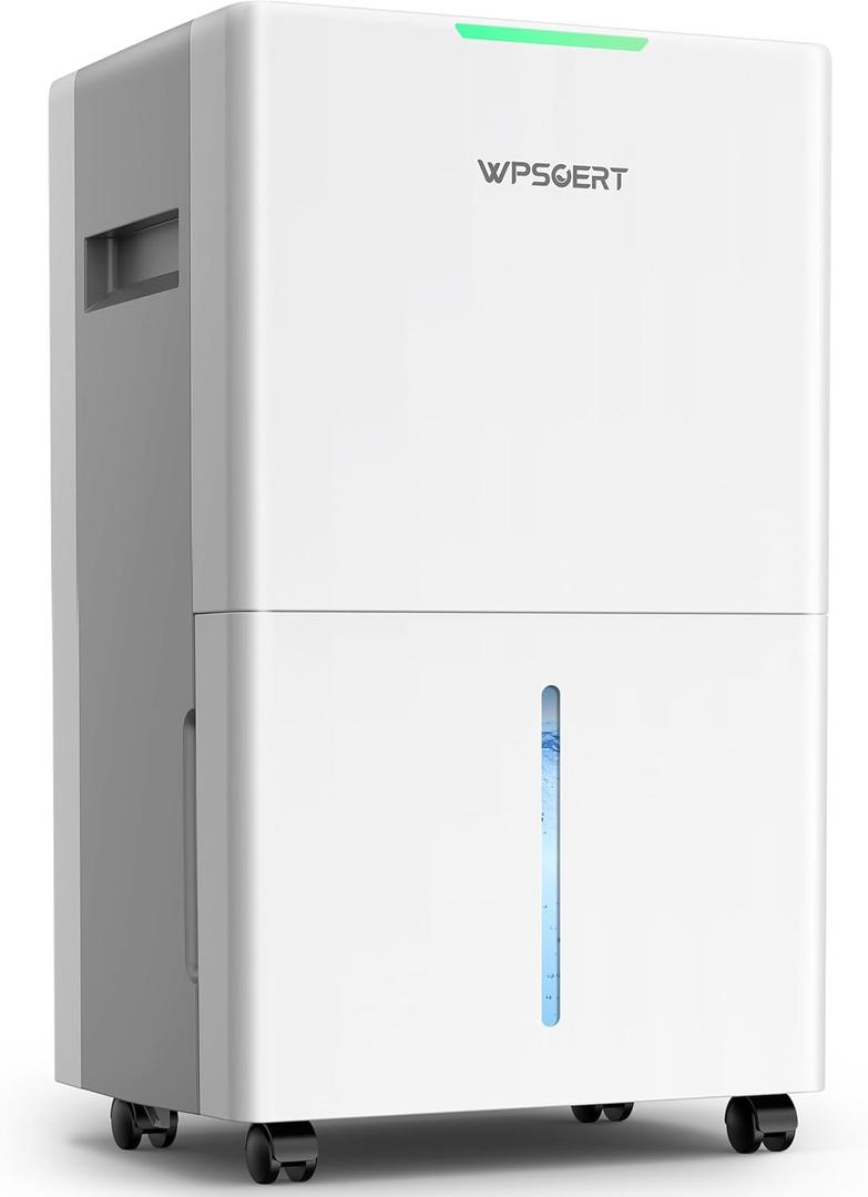 4000 sq.ft Dehumidifier for Basement, 45 Pint Dehumidifiers for Home with Drain Hose, WPSOERT Smart Compressor Dehumidifies for Large Room, Bedroom, 3 Modes, Intelligent Humidity Control, Auto Defrost