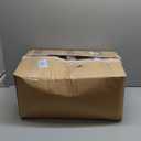 Bedsure Donut Medium Dog Bed - Washable Faux Fur with Corduroy Fleece & Anti Slip Bottom, Round Pet Bed with Removable Cover, Cream, 30x30x8 inches