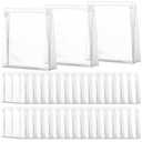 Xuniea 50 Pcs Mini Clear Makeup Bag Small Clear Zipper Pouch Travel Plastic Cosmetic Organizer Waterproof for Toiletries Swimsuit Bikini Bathing Suit(7.1'',Transparent)