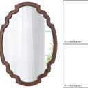 Hanging Farmhouse Oval Mirrors for Wall Decor 16 X 22 Inch
