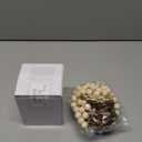 Soaoo 24 Pcs Christmas Stocking Name Tags Christmas Snowflake Ornaments DIY Wooden Xmas Decorations Hanging Tags with Matched Bead for Xmas Stocking Home Farmhouse Holiday Decor