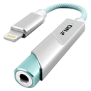 FiiO KA11 Lightning to 3.5mm Audio Adapter 32bit/384KHz, Lightning to 3.5mm USB Dongle HiFi DAC Amplifier for Android/iOS/Windows/Mac (Black, LT)