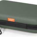 Large Classic Army-Green Case - Hard Shell Electronic Organizer Travel Carrying Case - Shockproof Electronic Accessories Storage Pouch Bag for Game Drive, Hard Disk, Power Bank, Charger