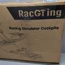 RACGTING Racing Simulator Cockpit for G920 G29 G923, Foldable Racing Simulator for Thrustmaster T248X T248 T300 T150 458 TX Xbox PS5 PS4 PC (Black)