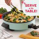 Dash Family Size Skillet - Electric Skillet for Multi-Purpose Cooking - Nonstick Cooking Surface - Tempered Glass Lid & Cool-Touch Handles - 6-Quart Capacity, Makes 24 Cups - 14", Aqua