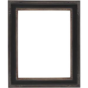 Creative Mark Plein Air Museum Collection Nouveau Picture Frame Solid Wood Composition Hand-Leafed Museum Quality Closed Corner - Black/Gold 11x14