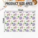 Floral Placemats with Watercolor Hydrangea & Butterfly 12x18 Inch Cute Placemats Spring Table Mats Set of 4 Table Mats for Party Kitchen Dining Decoration-21