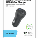 Cell Candy Adaptive Fast Charging USB C Car Charger 20W