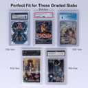 Rayvol Resealable Graded Card Sleeves for PSA-Sized Slabs, Exact Fit Sleeves Compatibile with PSA, CSG, CGC, FGS, FCG and Similar Sized Slabs(300pcs)