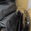 Portable Collapsible Folding Wagon, 550LBS Heavy Duty Utility Carts,Reclining Camper, Expandable Storage, Padded and Wheeled, All Terrain Wheels, Great for Camping, Outdoors, Shopping (Black)