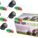 Jebao PL1LED-5 Submersible LED Pond Light (Set of 5), 2.25" x 3"