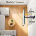 Mounting Dream TV Wall Mount Swivel and Tilt for Most 26-55 Inch TV, TV Mount Perfect Center Design, Full Motion TV Mount Bracket with Articulation, up to VESA 400x400mm, 60 lbs, MD2377