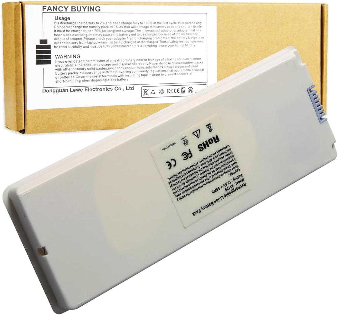 Fancy Buying New A1181 Battery for Apple 13" MacBook A1185 (Mid. / Late 2006, Mid. / Late 2007, Early/Late 2008, Early/Mid. 2009) Fits MA254 MA255 MB402 MA566 MA561 MA699 MA700 MB061 MB062 MB402