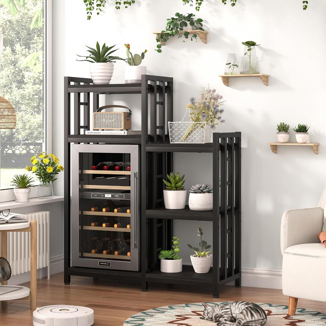 Mini Fridge Stand,6-Tier Standing Shelf Units,Heavy-Duty Microwave Stand
Maximize unused space around your mini fridge,6-Tier Adjustable,Sturdy construction,For dorms,apartments,offices and kitchens