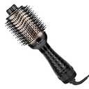 Aima Beauty One-Step Volumizer Hair Dryer Brush, 4-in-1 Upgrade Hot Air Brush for Less Frizz, More Shine, Oval Brush for Blowout, Black Red