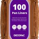 DecoPac 2lb Loaf Pan Liners, 100 Pack, Non-Stick Siliconized Greaseproof Paper, Baking Liner for Baking Bread, Cakes, Banana Bread, Parchment Paper, Air Fryer Liner