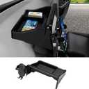 Autorder 2-in-1 Car Phone Holder for 2023-2025 2026 Honda CR-V CRV Accessories Dash Organizer with Cell Phone Mount 7/9-inch Hands-Free 360 Degree Rotation (Black)