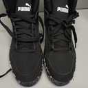 Puma Men's Rebound Layup Sneaker Black Black White, 14