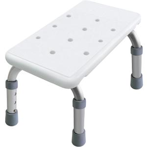 Aliseniors Step Stool with Non-Skid Platform, No Assembly Rubber Fee Adjustable Foot Stool, Medical Step Stools for Kitchen, Toilet and Bedside, Holds up to 330 lbs