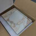100% Natural Marble Serving Tray Luxury Marble Storage Tray for Home Decor Stone Tray for Bathroom/Kitchen/Vanity/Dresser,Plate Holder for Tissues, Candles, Towel