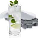 True Honeycomb Silicone Ice Tray with Lid, Flexible Cube Mold for Mini Ice Cubes, Jello Shots, Candles, or Mini Soap, Durable Silicone Mold for Creative Bar Cart Accessories, Home Bar Gifts, Set of 1