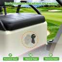 10L0L Golf Cart Forward Reverse Switch with Handle, 48V Heavy Duty Fits Club Car DS 1996-Up, Replaces 101753005 1012987