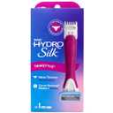 Schick Hydro Silk TrimStyle Razor with Bikini Trimmer for Women | 2-in-1 Bikini Razor for Women and Womens Trimmer for Pubic Hair, Includes 1 Waterproof Handle, 1 Refill & 1 AAA Battery