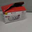 Kidde Hardwired Smoke Detector, AA Battery Backup, Interconnectable, LED Warning Light Indicators, 4 Pack