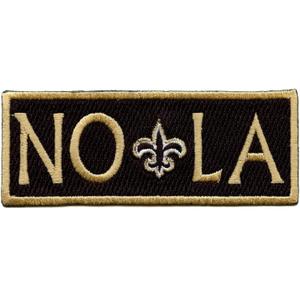 NOLA With Fleur-de-lis Patch New Orleans Logo Embroidered Iron On