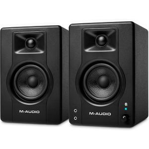 M-AUDIO BX3BT Pair 3.5" Studio Monitors and PC Speakers with Bluetooth for Recording and Multimedia with Music Production Software