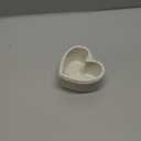 4 Inch Mini Heart Shaped Cake Pans Nonstick Silicone Heart Cake Molds for Baking Set of 3 (Cream)