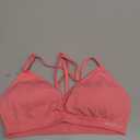 AUROLA Seamless Mercury Workout Sports Bras for Women Athletic Removable Adjustable Backless Minimal Top (S-M, Bubblegum)