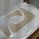 Modern Glass Coffee Table, Mid Century Small Coffee Table, Coffee Table for Living Room,Suitable for Bedroom Living Room Reception Office Tables (Wood/Transparent, Small), Size: Small 32.2 * 22.4 * 16in