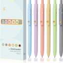 FIOVER Colored Pens, 6 Pack Colorful Gel Pens, Quick-Dry 0.7mm Medium Point for Journaling, Note Taking, Doodling, Aesthetic Office School Supplies, Gifts for Women Men(Multiple Colors)