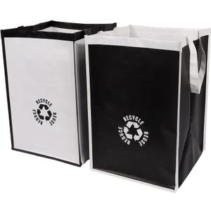 Lily queen Recycle Waste Bag for Kitchen Home Trash Sorting Bins Base Plate Waterproof Baskets Polypropylene 2 Set