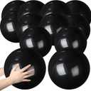 Raiten 12 Pcs Beach Ball Inflatable Beach Balls Large Inflatable Ball Floating Ball for Swimming Pool Party Favors Outdoor Activities Summer Birthday Party Supplies (Black,12 Inch)
