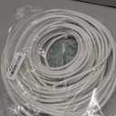 G-PLUG 100FT RG6 Coaxial Cable Connectors Set- High-Speed Internet, Broadband and Digital TV Aerial, Satellite Sky Cable Extension- Weather-Sealed Double Rubber O-Ring and Compression Connectors White