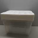 IRIS USA 6-Pack 54 Quart Stackable Storage Bins with Lids [Made in USA] - Everyday Organizer Latching Clear Plastic Organization Containers Closet Bedroom Shelving Units Home Storage - Clear/White (54 Qt CLR)