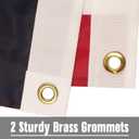 Ameri-ca Flag Heavy-Duty US Flag for Outside, with Embroidered Stars Reinforced Nylon USA Flag for Indoor Outdoor Decor