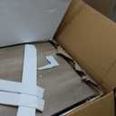 HOOBRO Dog Crate Furniture, 36.6" Heavy Duty Dog Kennel with Sliding Barn Door, Wooden Dog Cage Indoor, Decorative Side End Table for Small/Medium Dogs, Greige and Black GY162GW03G1