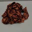 uxcell 5.5 Yards 3D Pleated Chiffon Lace Trim 2" Satin Ruffle Ribbon Pleated Sewing Fabric Trim for Headwear Dress Bag Wedding Dress Home Decoration, Coffee