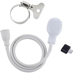 2m/ 6.56ft Sink Spray Rubber Hose Portable Sink Hose Faucet Sprayer Shampoo Sprayer Handheld Faucet Shower for Pets, Bathing Baby, Washing Hair, Rinsing Vegetables Type-C Convertor