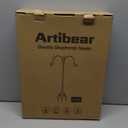 Double Shepherds Hook 76 Inch Bird Feeder Pole 2 Pack 3/4 Inch Thick Heavy Duty Garden Hooks for Outdoor Hanging Hummingbird Feeder, Plant Baskets, Solar Light Lanterns, String Light