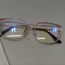 Oversized Metal Frame Reading Glasses for Women,Fashion Cat Eye Ladies Readers, Magnification Strength: 2.5 x