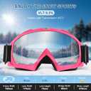 OXG Ski Snowboard Goggles for Men Women, UV Protection Ski Snow Goggles for Adult Youth Winter Snow Sports (Black, Pink)