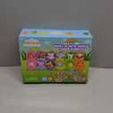 FUN LITTLE TOYS 12 PCs Easter Eggs Prefilled with Animal Finger Puppets, Easter Party Favors, Easter Basket Stuffers, Fillers Easter Egg Hunt, Goodie Bags Fillers, Classroom Prizes (12PCS)